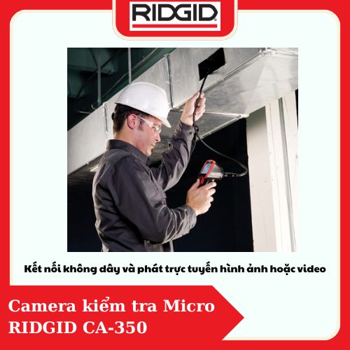 Camera Kiểm Tra Đường Ống RIDGID (55903) Màn Hình 3.5&quot; Camera Cầm Tay Số 1 Tại Mỹ - Hàng Chính Hãng