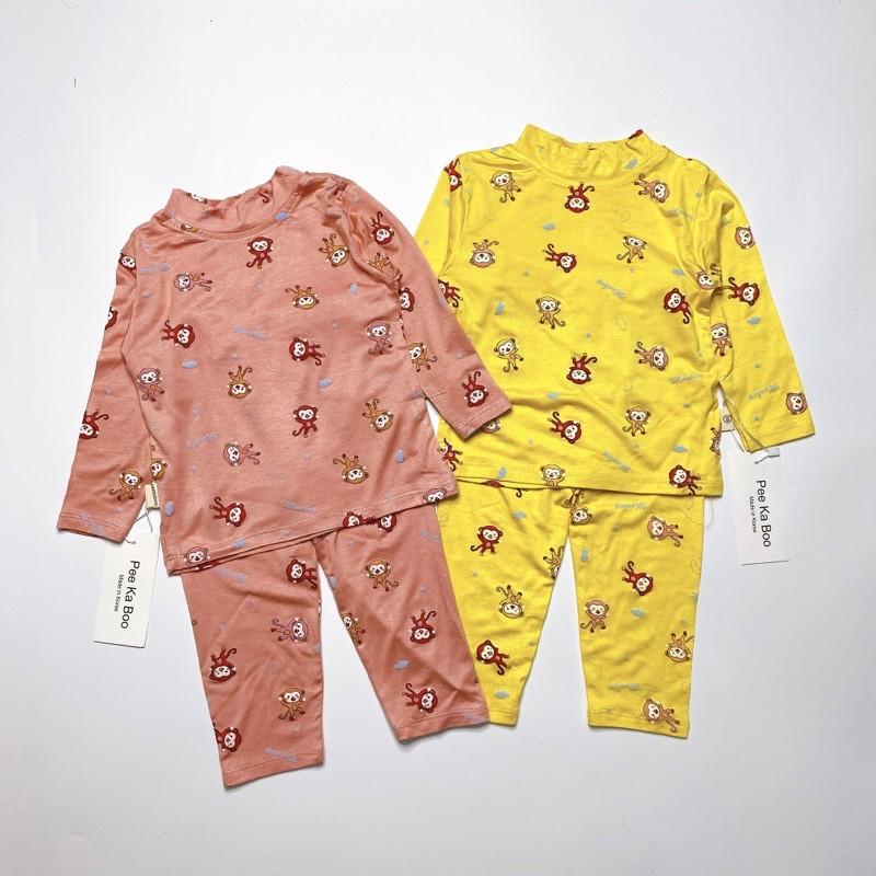 Bộ thun cotton lạnh cổ 3 phân họa tiết ngộ nghĩnh cho bé 7-18kg️HÀNG ĐẸP️
