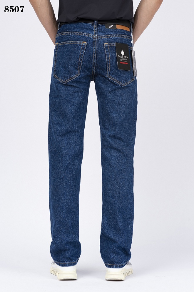 Quần jeans nam ống suông - xanh sáng chất đẹp mềm mịn 8522