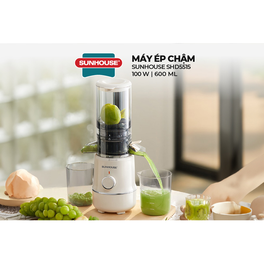 Máy ép chậm Sunhouse Mama SHD5515 600ml - Hàng chính hãng