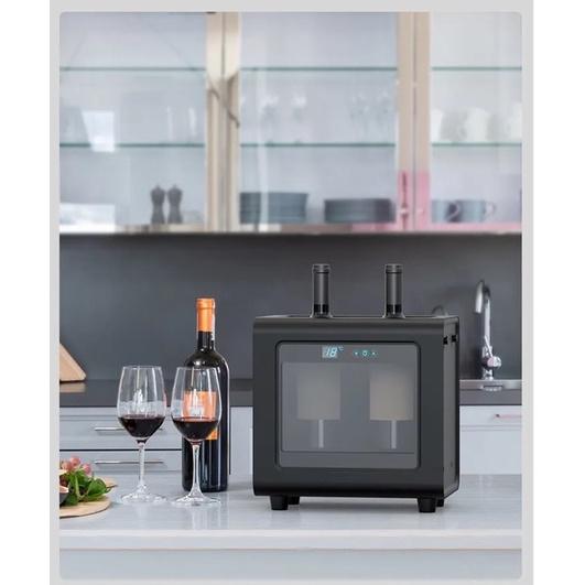 Tủ Rượu Vang, Máy Ướp Lạnh Rượu Vang Mini Electric Wine Cooler 2 Chai - Bảo Hành 12 Tháng