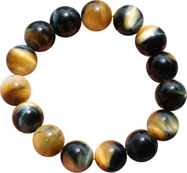 Vòng Thạch Anh Mắt Ưng 14mm Ngọc Quý Gemstones