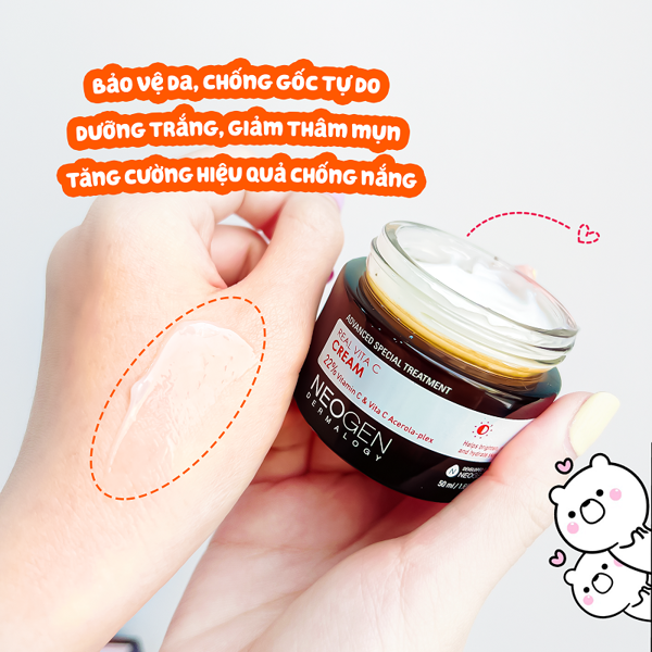 Kem Dưỡng Vitamin C Giảm Thâm Dưỡng Sáng Da Neogen Real Vita C Cream 50ml