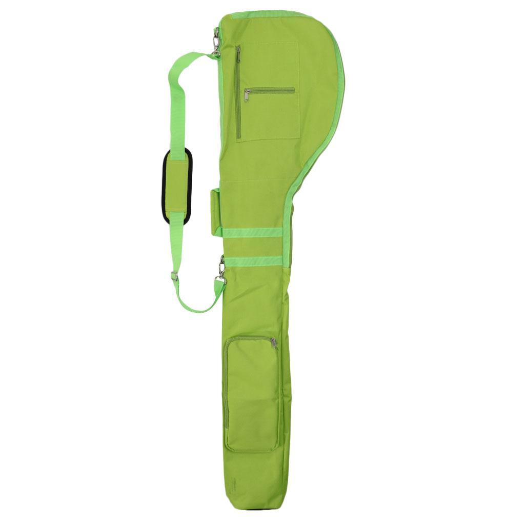 Pack of 2 Lightweight Golf Sunday Bag Travel Carry Case Cover- Golf Accessories for Golf Club – Orange and Green Colors