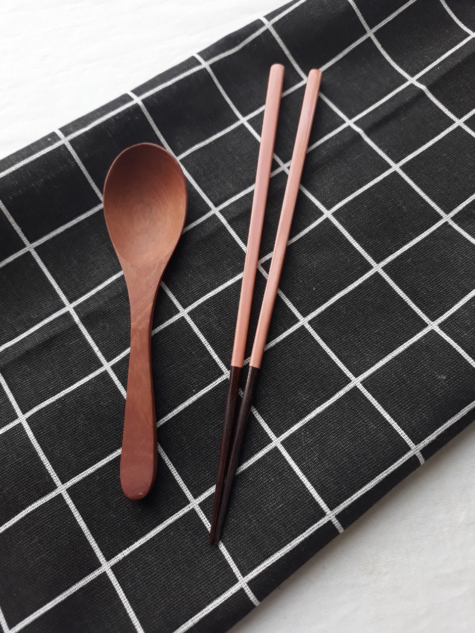 Bộ 6 thìa gỗ nhãn ăn cơm cỡ vừa nâu nhạt 15.5 cm x 4 cm