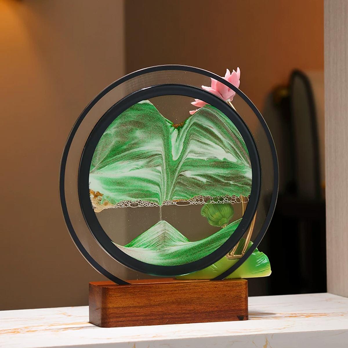 Tranh Cát Hoa Sen May Mắn 26.5 cm - ZSG