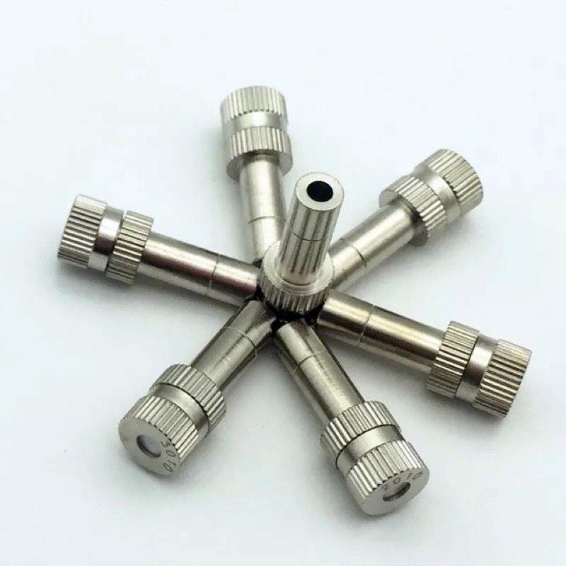 Béc phun sương làm mát inox thân nối nhanh 8mm