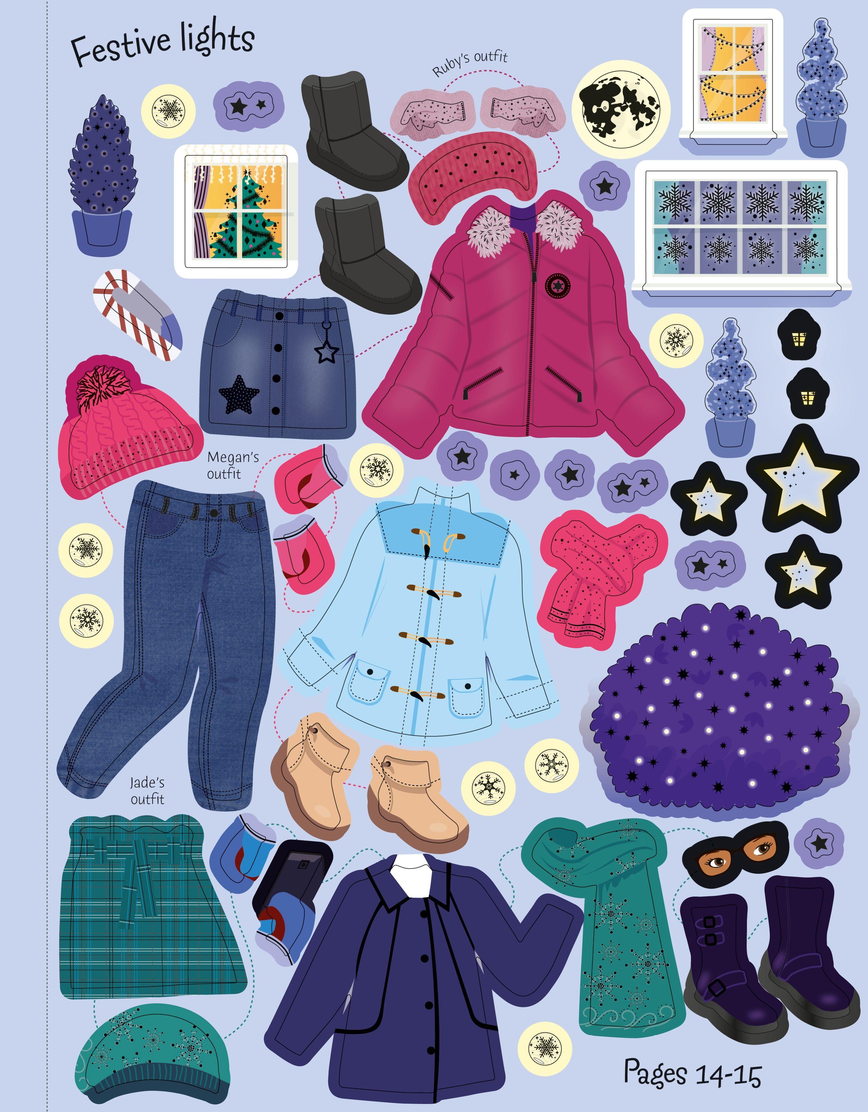 Sticker Dolly Dressing Winter Wonderland