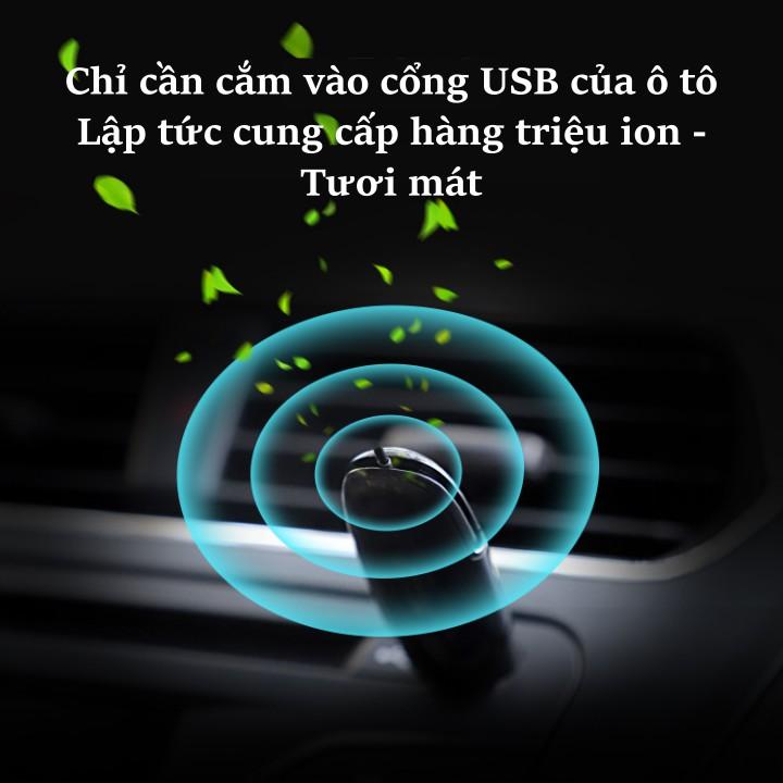 Máy khử mùi ô tô cung cấp ion âm dạng USB tiện dụng EP204