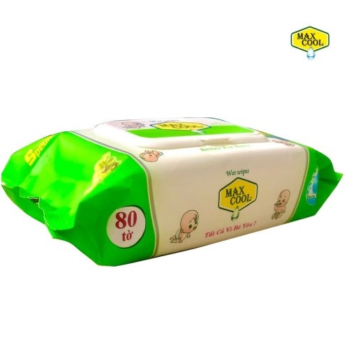 Khăn ướt Max Cool 80 Tờ Không Hương
