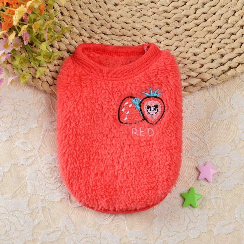 Áo lông ba lỗ size tiny cho chó mèo