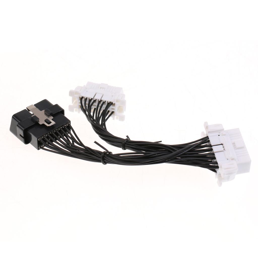 Car OBD2 Y Splitter Connector Extension Cable Wire