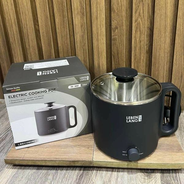 Nồi Lẩu Mini Lebenlang LBEC0808 Dung Tích 1.5L Đa Năng Nhỏ Gọn Bảo Hành 24 Tháng-Hàng chính hãng