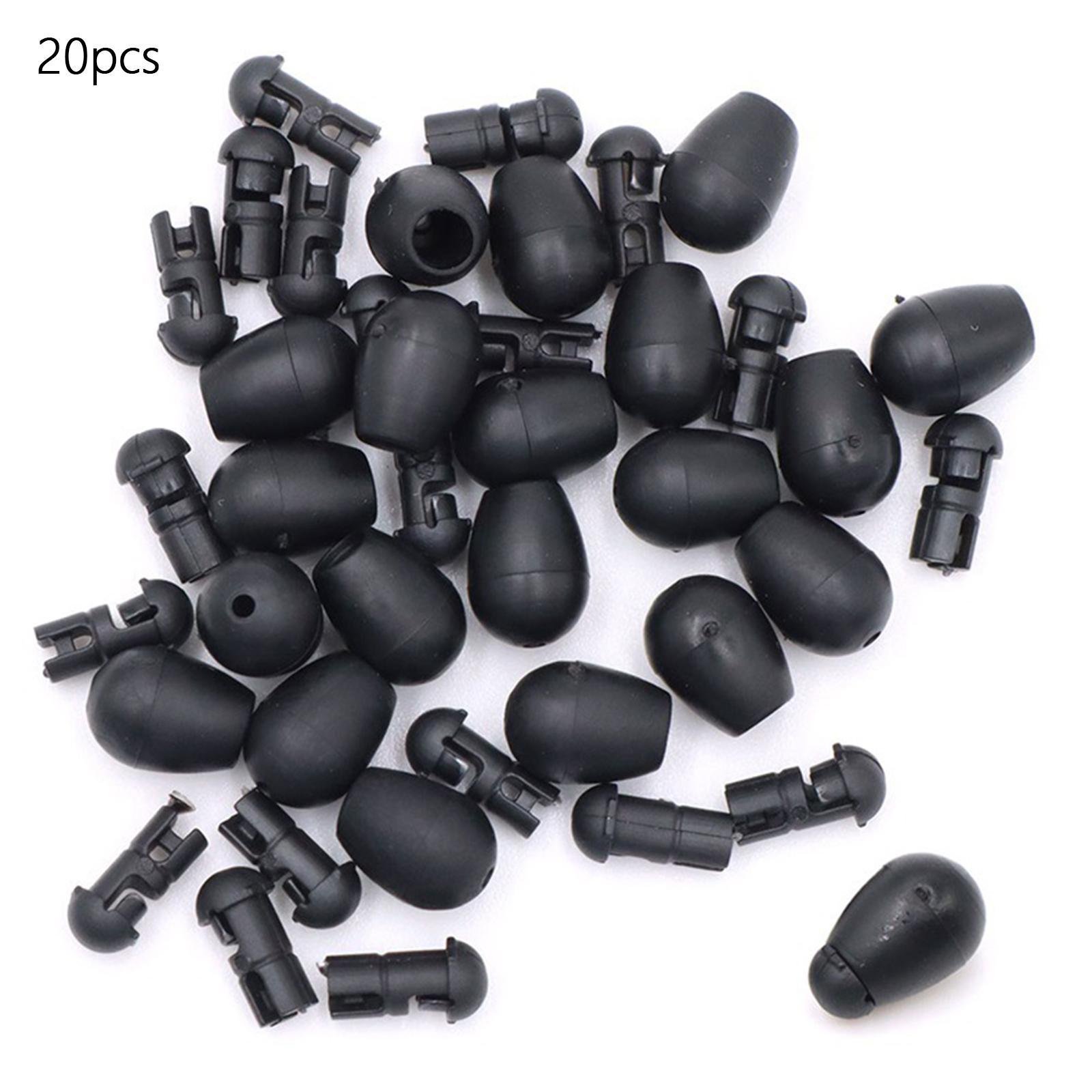 20x Quick Change Beads Carp Fishing Gear Rubber Carp Fishing Equipment for Carp Beads