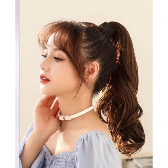 Tóc giả nữ cột tóc thanh quấn xoăn