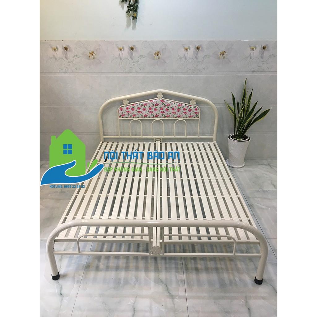 Giường sắt đơn giản giá rẻ nhiều kích thước từ 0,8 đến 1m8 mẫu 17 - Bảo An