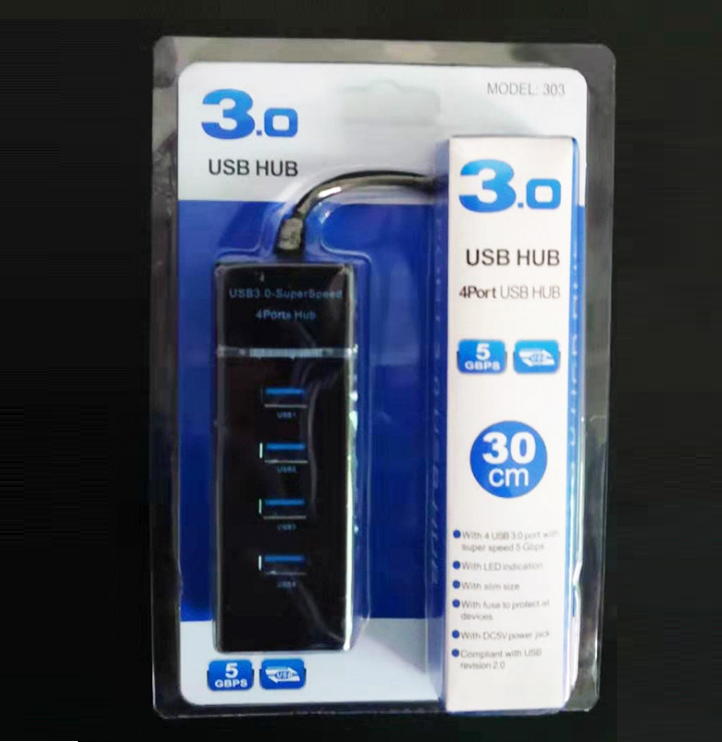 Thiết Bị Kết Nối Đa Cổng Cắm Chia 4 Cổng USB 3.0 Nhỏ Gọn