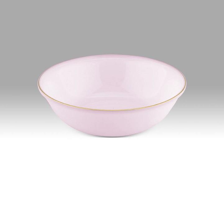 Tô loe Thủy tinh ngọc màu hồng Ruby USA Homeset