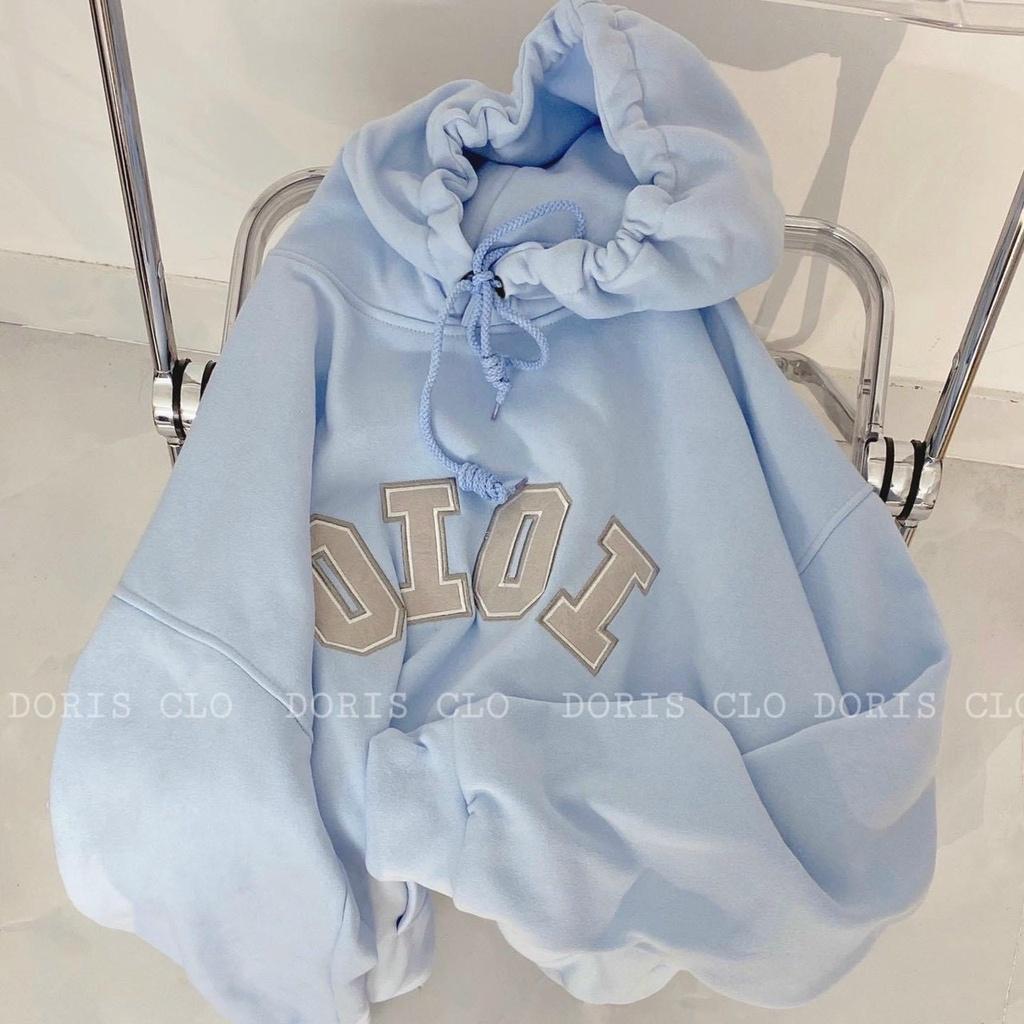 Áo Hoodie Unisex Form Rộng Nỉ Bông Thêu Chữ Sắc nét