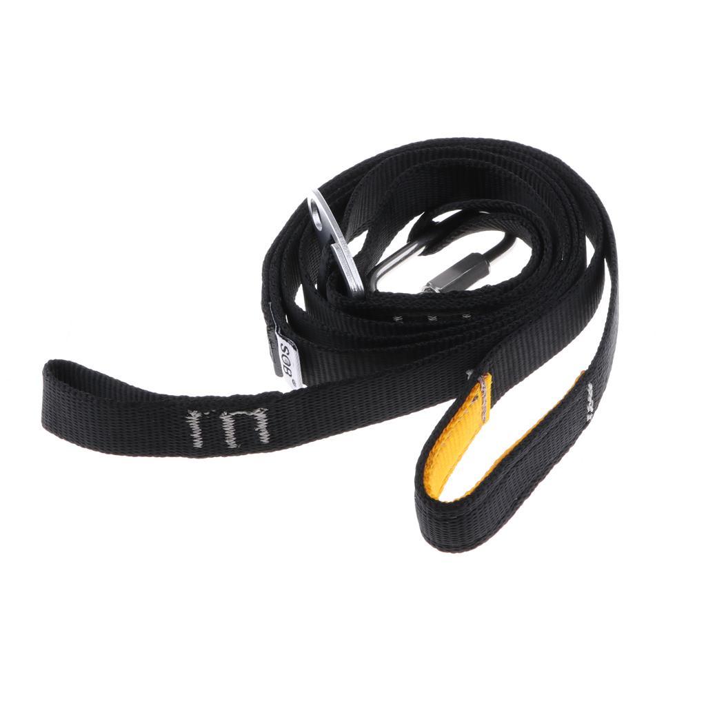 2 Pieces Climbing Aider Ascender Loop Lightweight for Rock Climbing Rescue Foot Ascender Starp Sling Ascending Loop