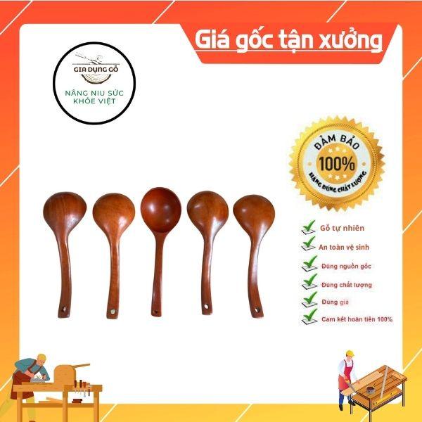 Muỗng/muôi canh cán cong gỗ nhãn tự nhiên xuất Hàn.Nhật ,Châu Âu - ĐỒ DÙNG NHÀ BẾP 68