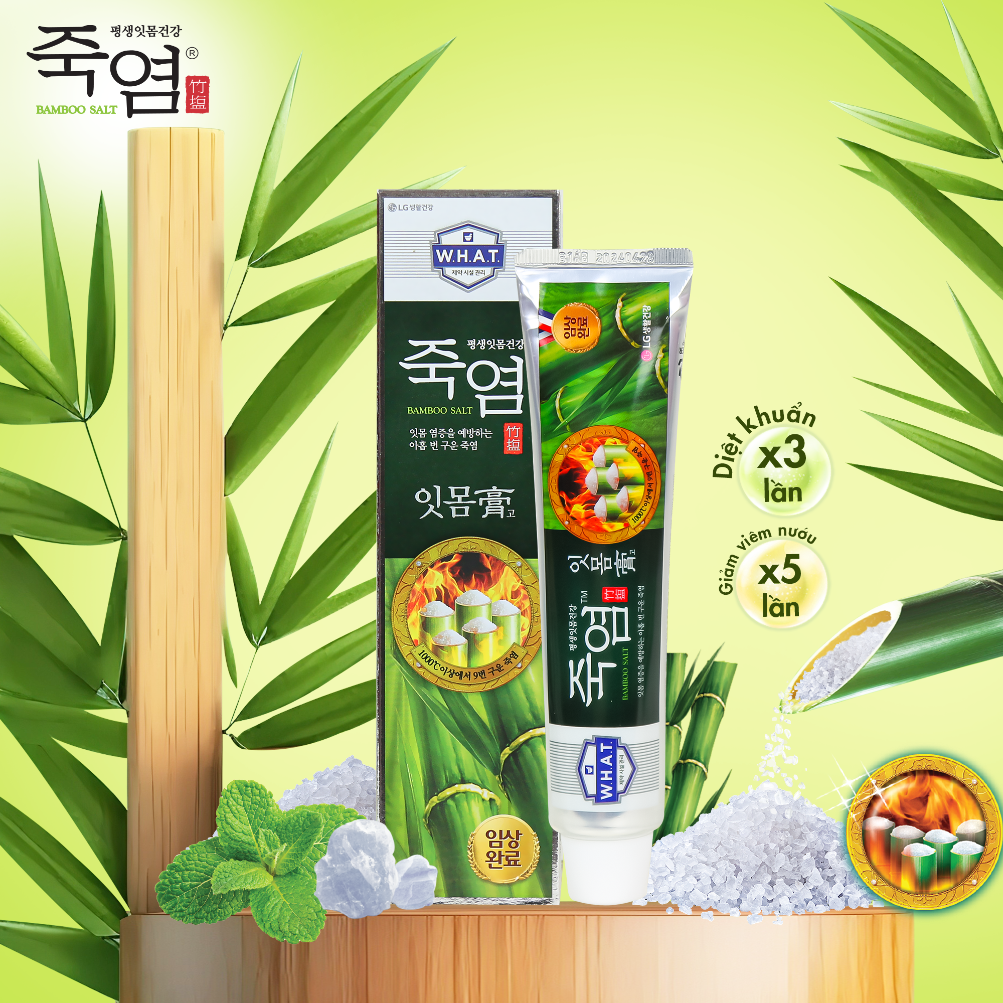 Kem đánh răng Bamboo Salt In Mom dành riêng cho nướu 120g