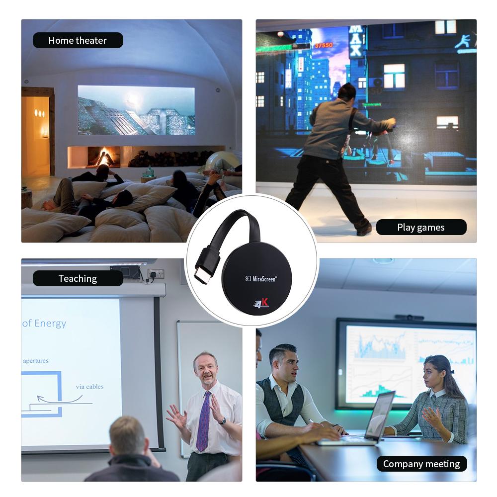 Wireless Dongle WiFi Display Dongle 1080P HD 4K Receiver Miracast Adapter Wireless Screen Converter Adapter DLNA Airplay