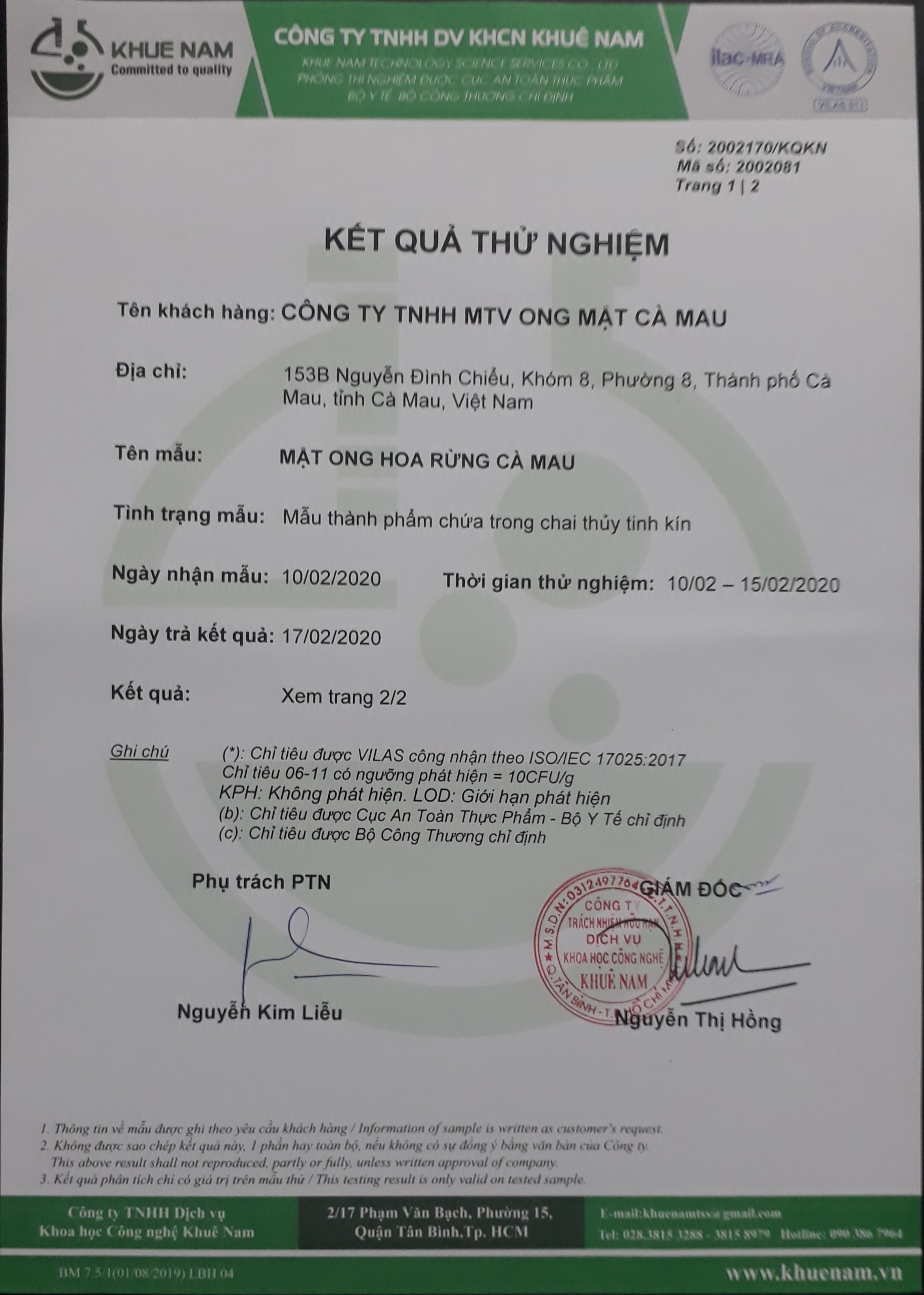 Mật Ong Hoa Rừng Cà Mau 225g