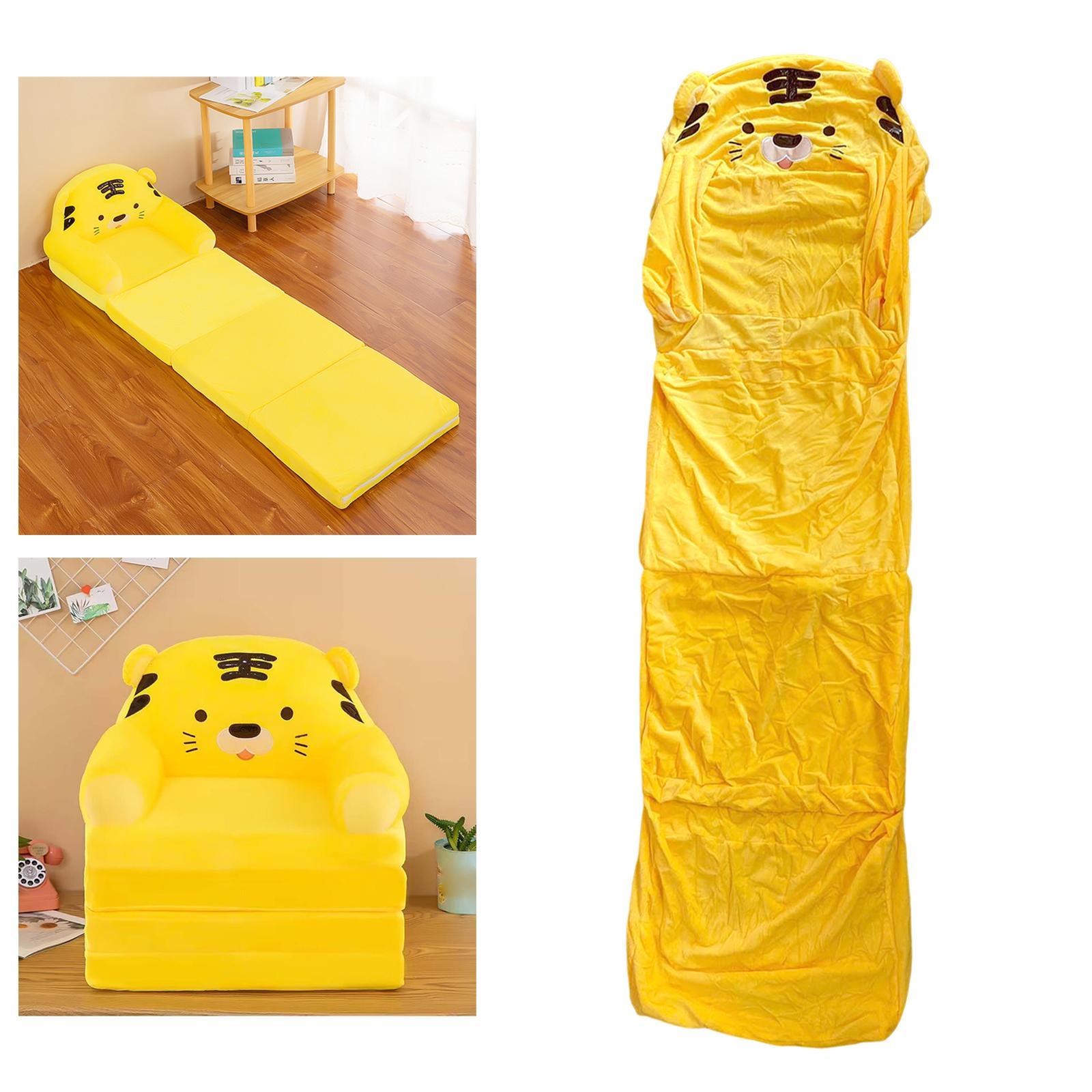 Cartoon Foldable Kids Sofa Cover Children Chair Seat Slipcover for Decor