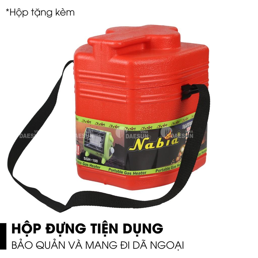 Máy Sưởi Gas Du Lịch Hàn Quốc SGH - 100 | Sưởi Ấm Suốt 12H | Đầu Đốt Sứ Hồng Ngoại | Hàng Chính Hãng