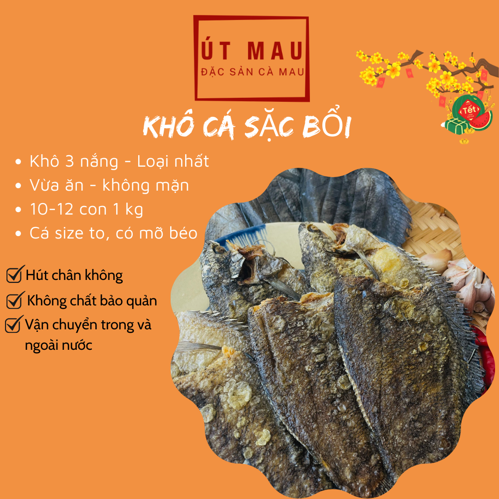 Cá khô bổi 14 con/kg (vị lạt, khô 3 nắng)