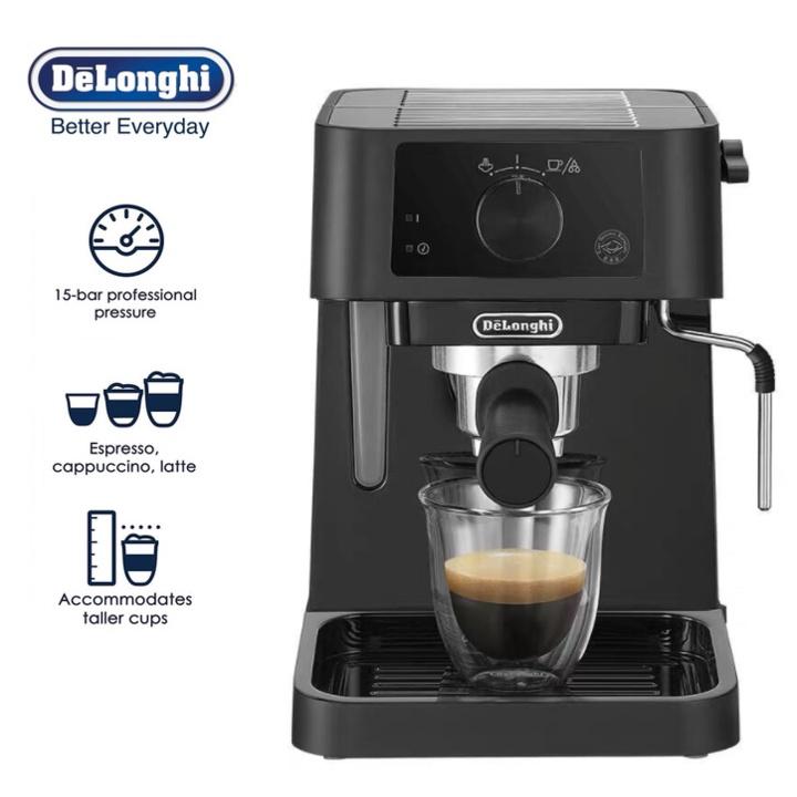 Máy Pha Cà Phê Delonghi EC230, Máy Pha Cafe, 1.1L, 3 Phin Lọc, Áp Suất 15 Bar, Nhập Đức, BH 12 Tháng, Hàng Chính Hãng