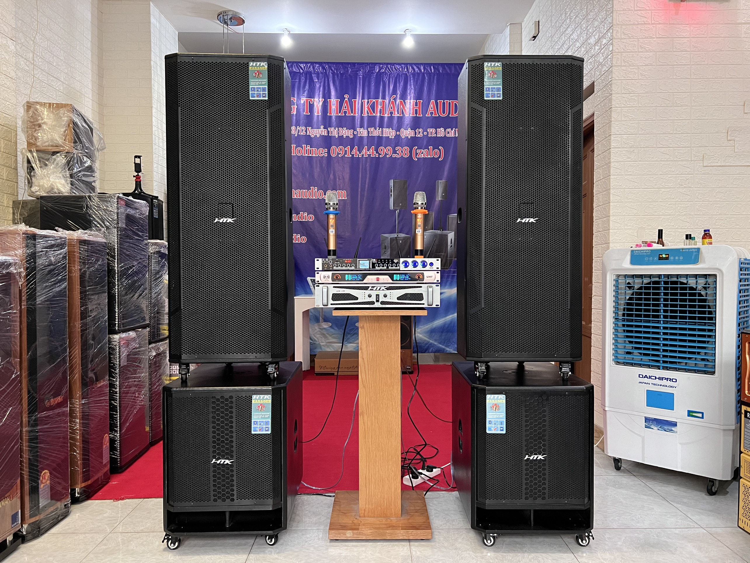 Dàn sân khâu trong nhà ngoài trời cao cấp HTK -1200 Hải Triều
