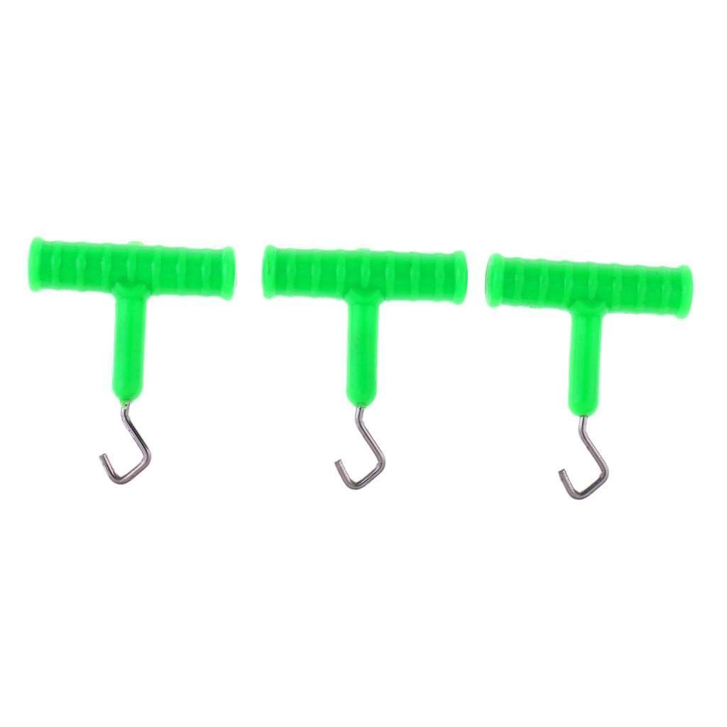 3pcs Hook Knot Tool Knot Hook Puller Carp Fishing Rig Terminal Tackle