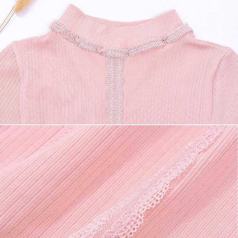 100% Cotton Nhiệt Đồ Lót Nữ Thu Đông Cao Cổ Hình Dùng Thân Thiết Ren Quần Áo Mùa Đông Co Giãn Đan Nhiệt Dài Johns