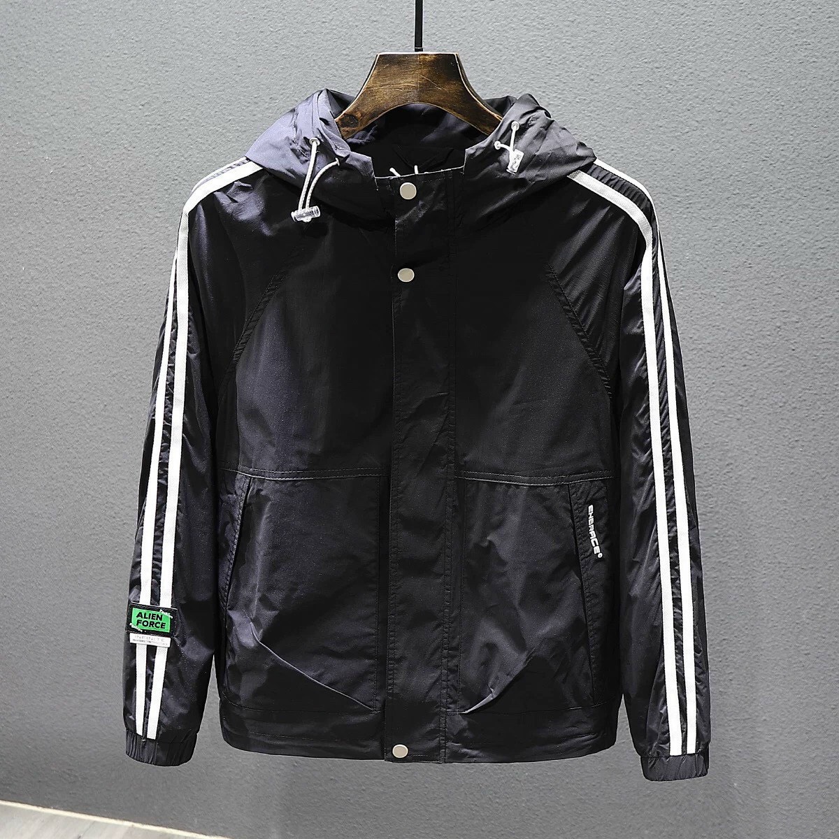 Áo khoác dù nam nữ, phối họa tiết thời trang cao cấp Obok Fashion mẫu mới nhất MS02
