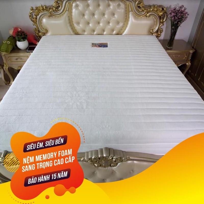 Nệm MEMORYFOAM cao cấp thắng lợi đủ kích thước 1m-2.2m (tặng quà 7món miễn phí giao hàng sg)