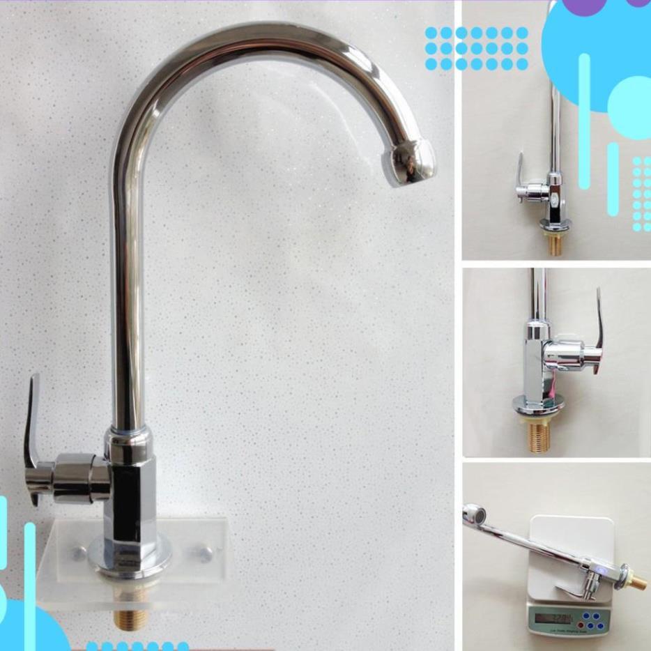 Vòi nước bằng thép không gỉ thiết kế hiện đại dành cho bồn rửa chén 206806