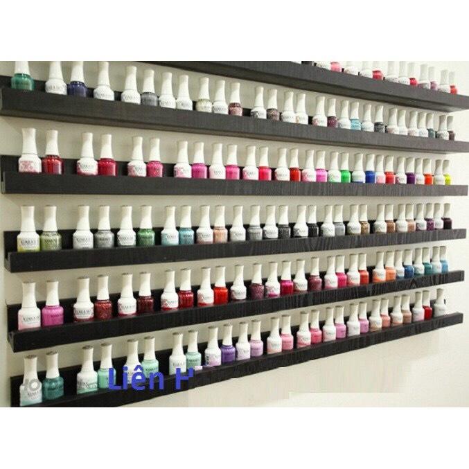 Sét 3 kệ nail rời thiết kế máng chữ U để sơn kiểu hiện đại - đẹp long lanh