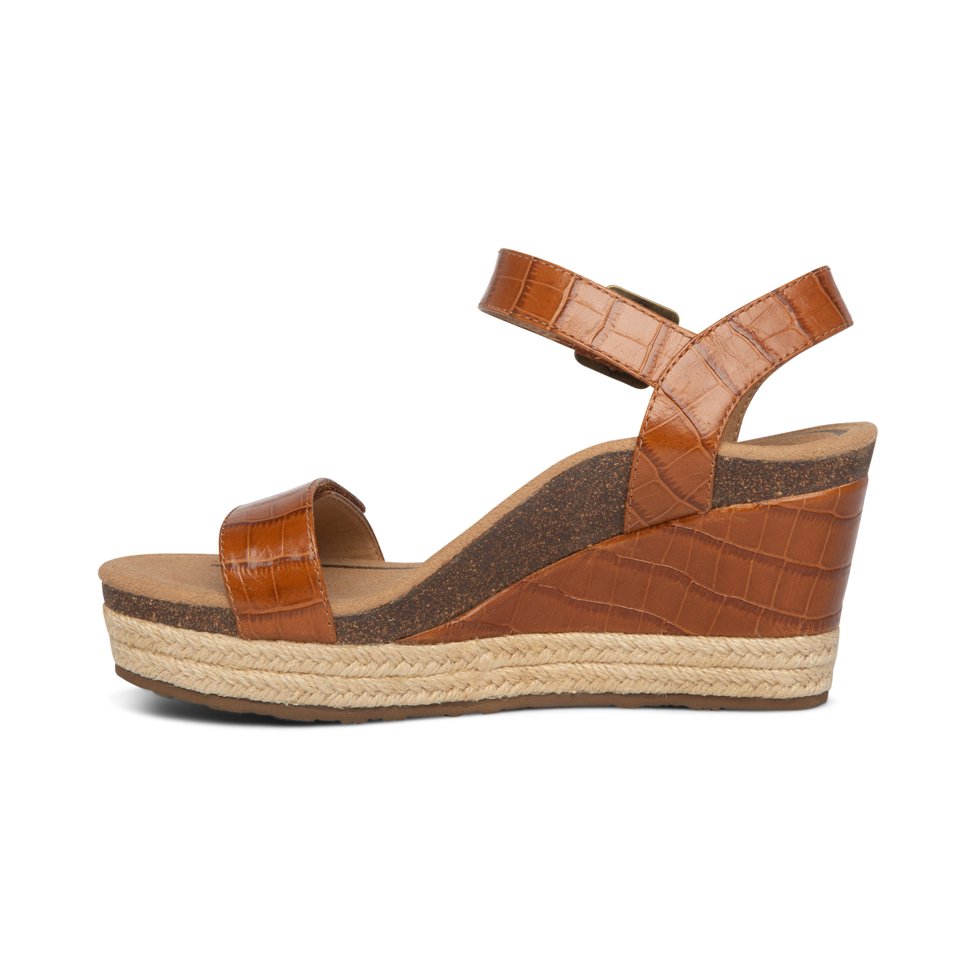 Sandal sức khỏe nữ Aetrex Sydney Cognac