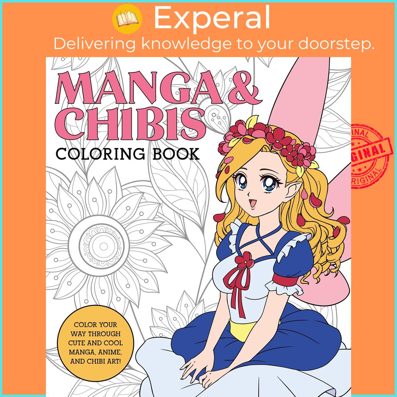 Sách - Manga & Chibis Coloring Book : Color your way through cute by Walter Foster Creative Team