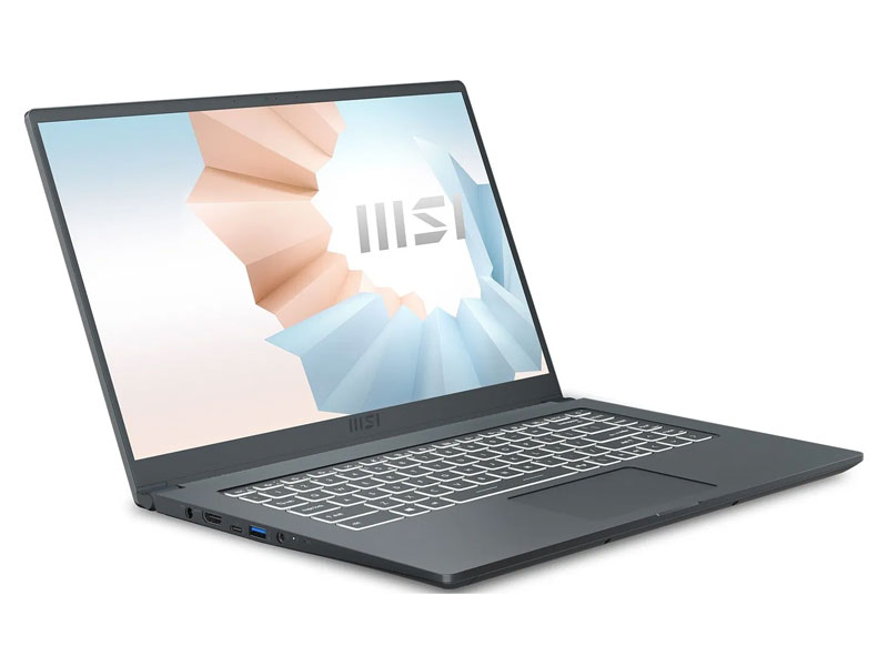 Laptop MSI Modern 15 A11MU 1023VN (Intel Core i5-1155G7/8GB/512GB/Intel Iris Xe/15.6 inch FHD/Win 11/Xám) Hàng chính hãng