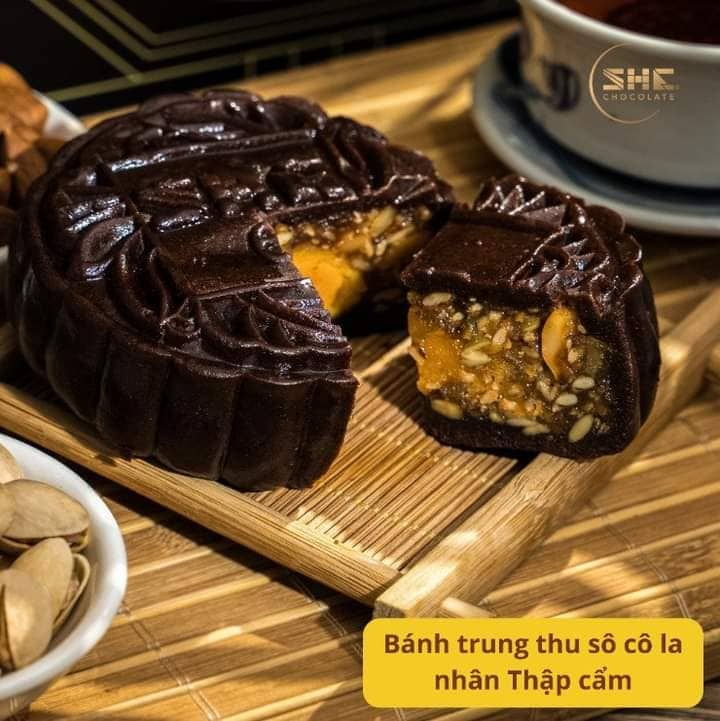 Bánh trung thu sô cô la 2023 - Nhân Thập cẩm - SHE Chocolate - Món quà sức khỏe dành tặng người thân - Trung thu 2023