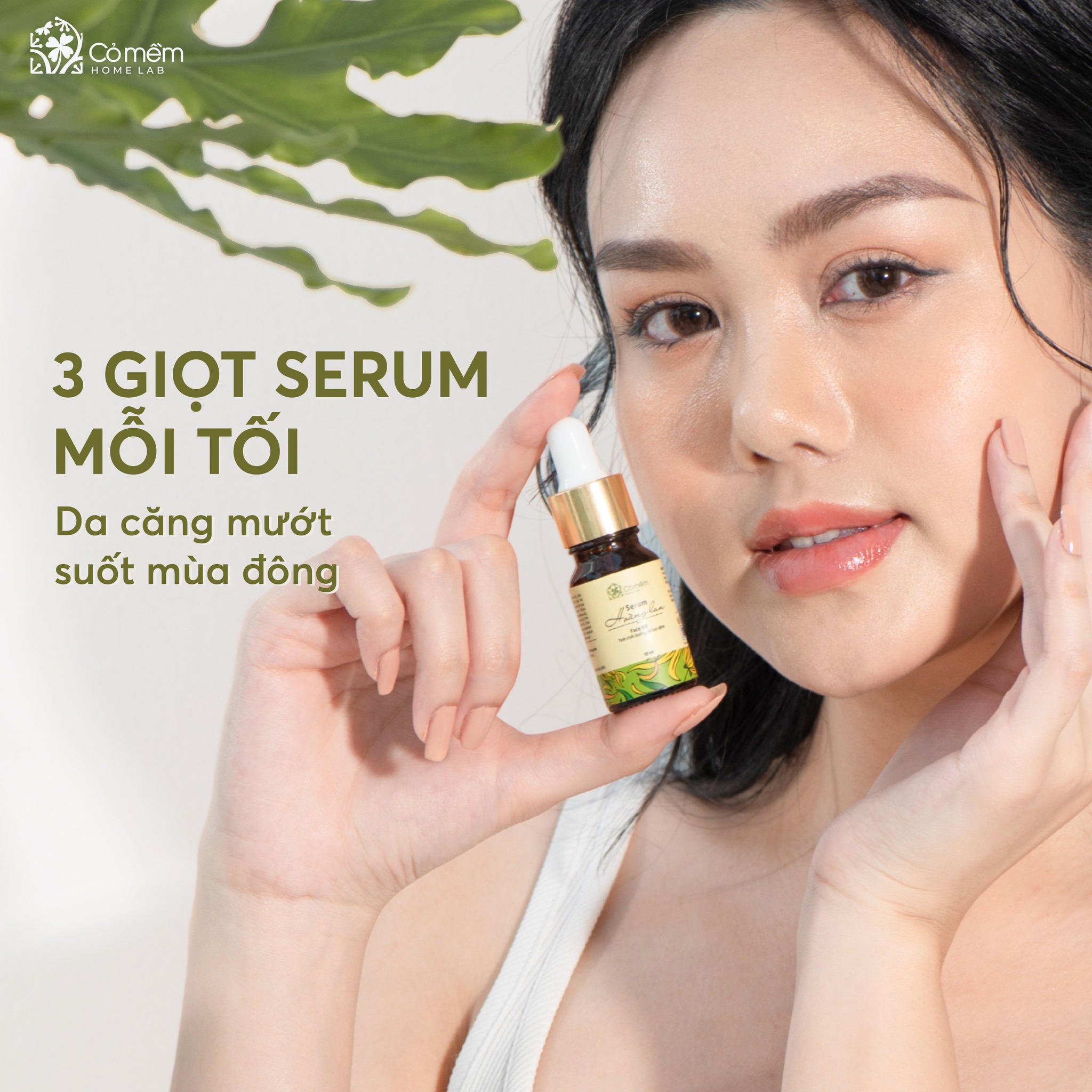 Serum Dưỡng Da Đêm Hoàng Lan Cỏ Mềm Giúp Mềm Mịn Ngăn Ngừa Nám Da Chống Lão Hóa Nhanh Liền Sẹo Mụn Với Chiết Xuất Từ Tinh Dầu Hoàng Lan An Toàn Từ Thiên Nhiên 10ml