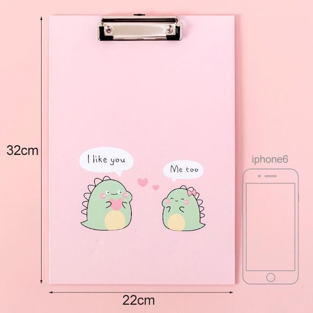 Kẹp giấy A4 khủng long loại tốt siêu cute, Tiện Dụng