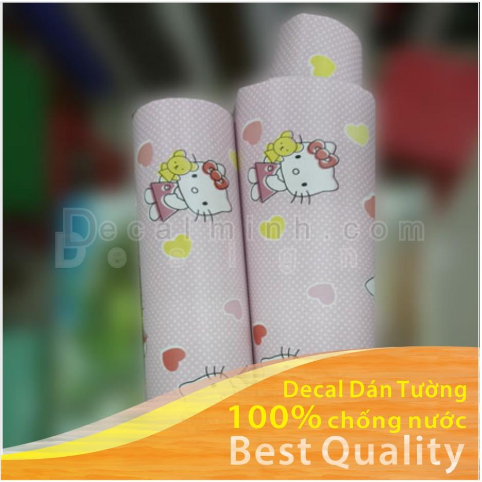 10m Decal dán tường chống nước Loại dày hello kitty