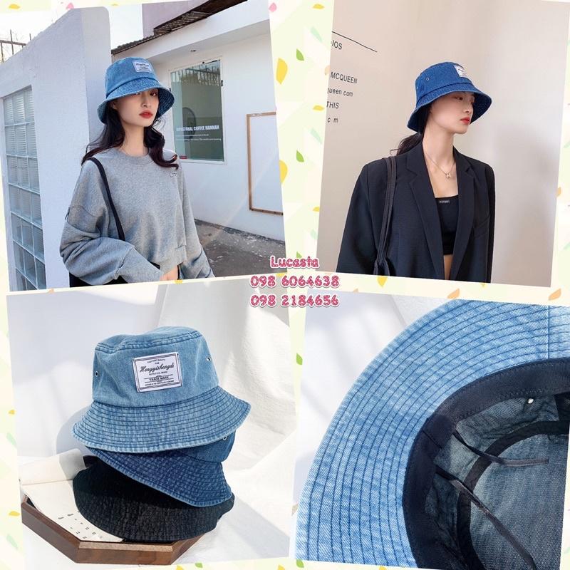 Mũ Denim mùa hè chất liệu vải bò phong cách Hàn Quốc - hot trend 2022