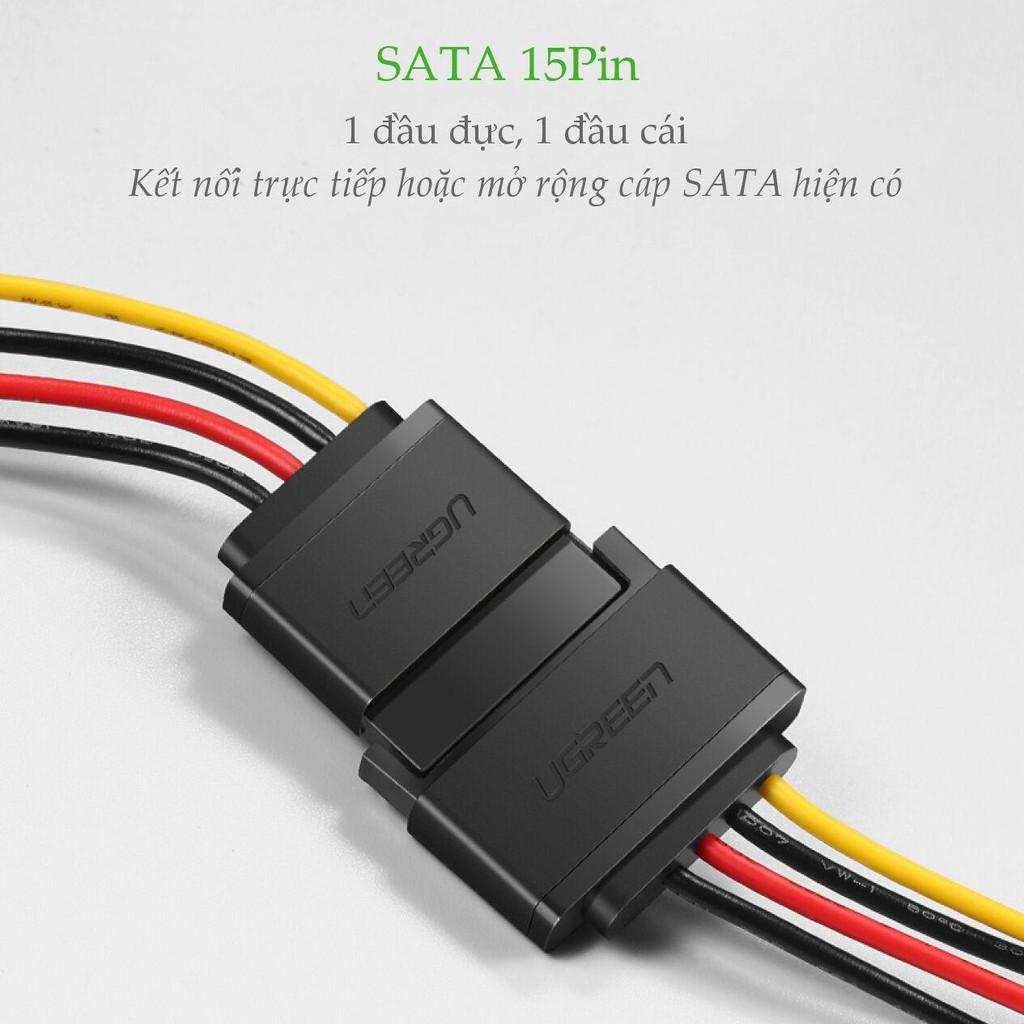 Cáp nguồn SATA 15Pin nối dài Ugreen 50718 dài 20cm chính hãng