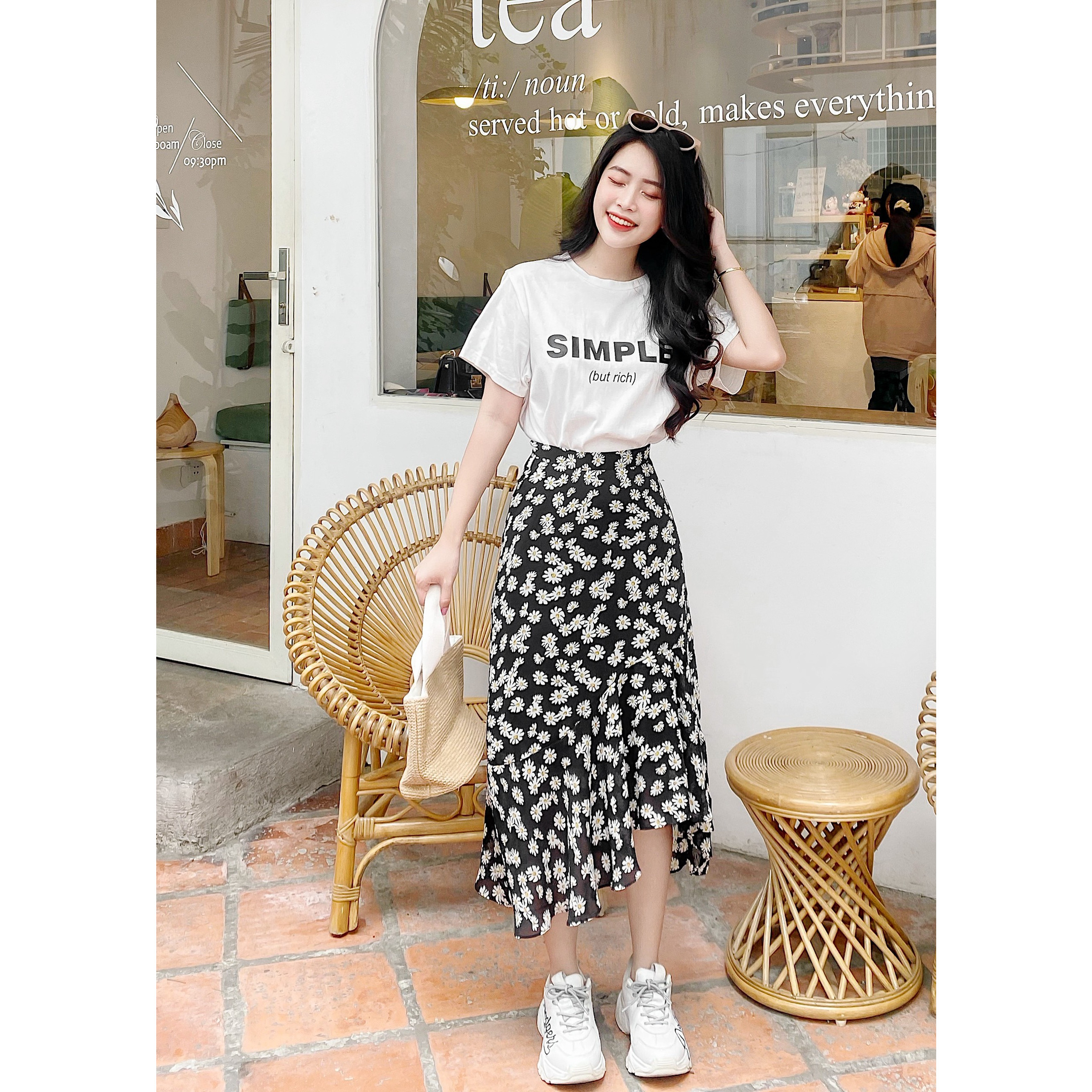 Chia sẻ hơn 63 chân váy dài hoa cúc tuyệt vời nhất  trieuson5
