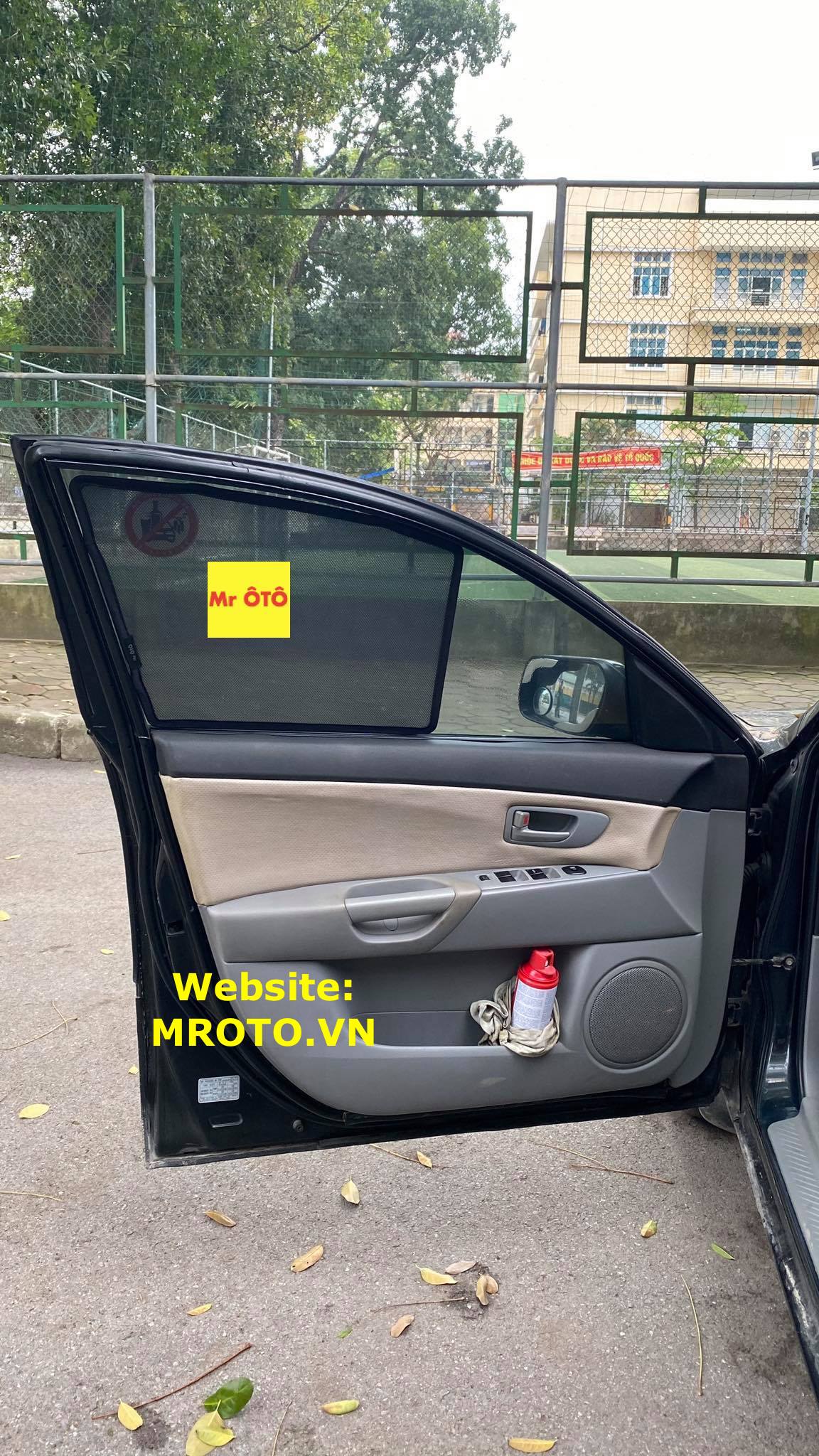 Rèm Che Nắng Xe Mazda 3 2006-2009 Hàng Loại 1. Cam Kết Vải Dày Dặn, Chuẩn Khít Theo Xe